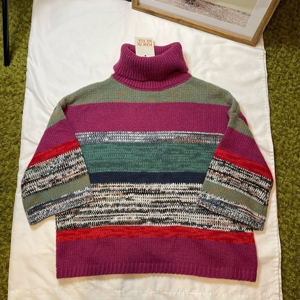 NWT Knox Rose size small knitted turtleneck sweater